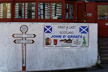 John o'groats, Skotland, John, gryn, vartegn, O'Groats, turisme