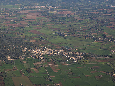 Mallorca, fotografije iz zraka, krajolik, selo, pogled iz zraka, leti, priroda