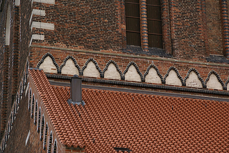 Sainte-Marie, Wismar, St mary, Église, Allemagne, architecture, toit