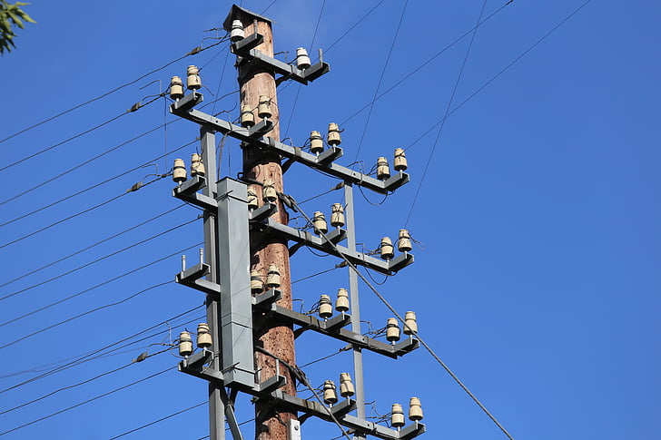 telephone lines, overhead power lines, phone, communication