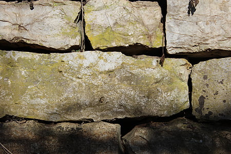pedra, paret, mur de pedra, fons, estructura, patró, gris
