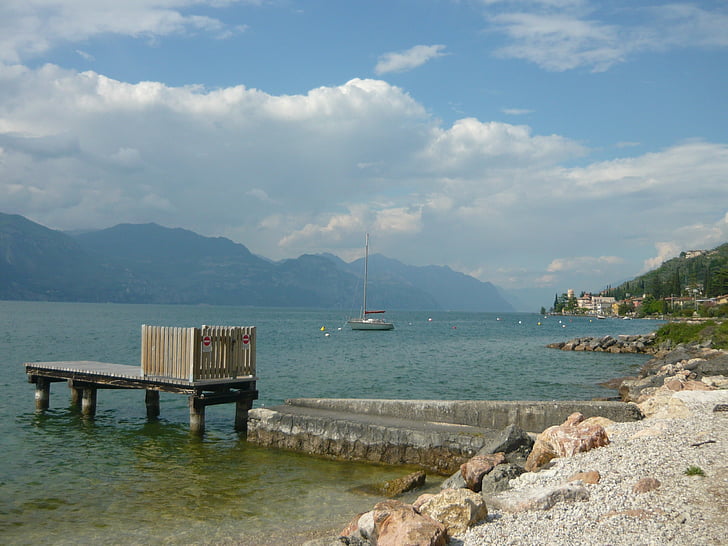 italy, italian, lake garda, plot, sea, nature, nautical Vessel