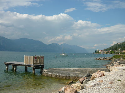 Italia, italiensk, Gardasjøen, tomten, sjøen, natur, nautiske fartøy