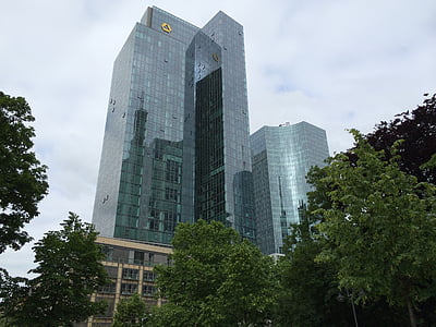 Commerzbank, Банк, Франкфурт, небоскребы, небоскреб, Архитектура, Башня