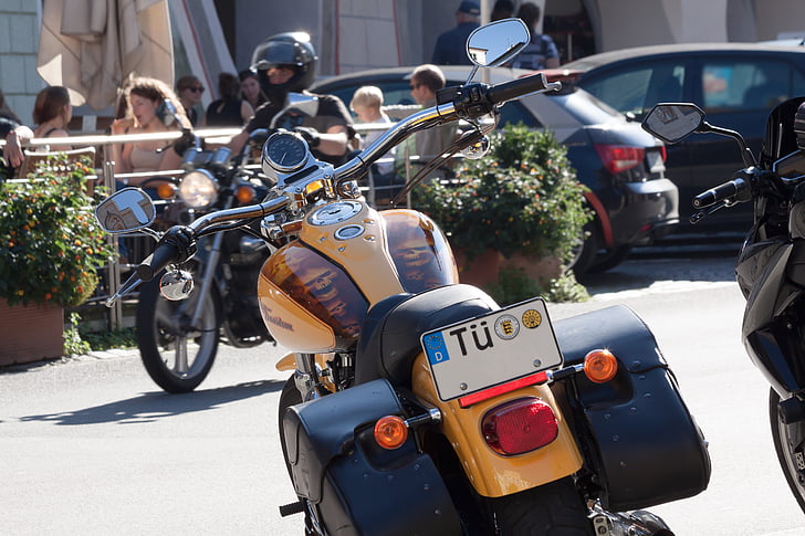 Harley davidson, motocicleta, Chrome, Cultul, lux, rezervor, volan