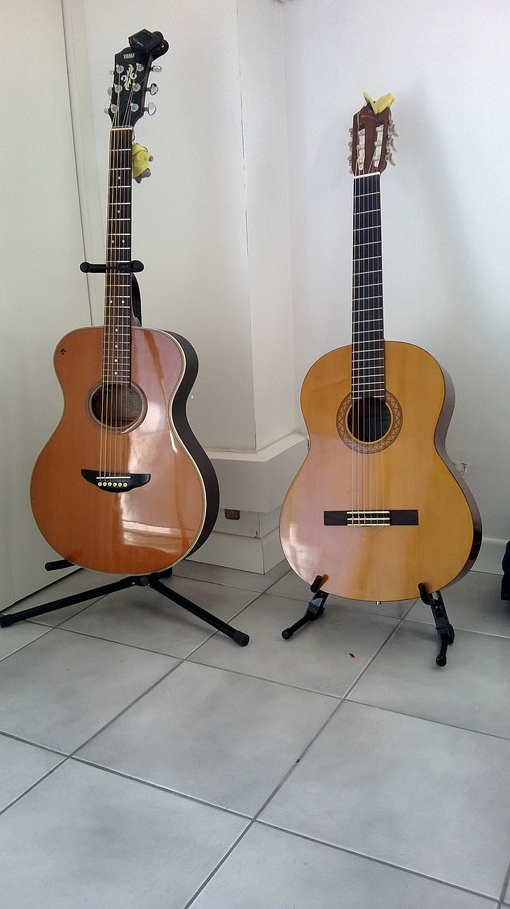 gitara, gitary, dvojčatá