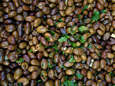 olives, natura, oli, verd, natural, fulla, tradicional