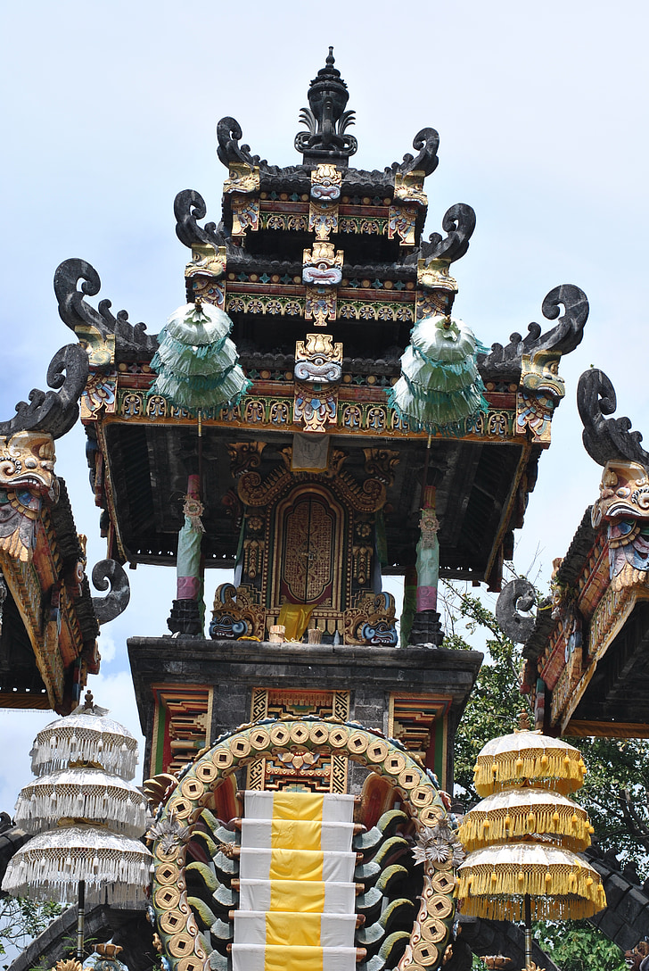 templom, melanting, Bali, Ázsia, hindu