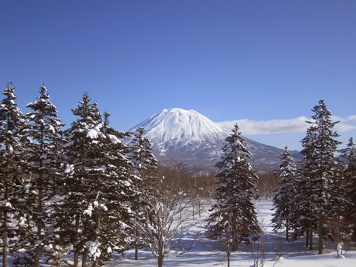 Mount yotei, Niseko, Japāna, slēpju, sniega, snovborda, sniega pulveris
