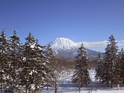 Mont yotei, Niseko, Japon, ski, neige, planche à neige, neige poudreuse