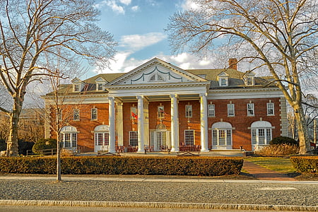 Universitat de Princeton, paisatge, escèniques, Campus de, l'escola, edifici, HDR