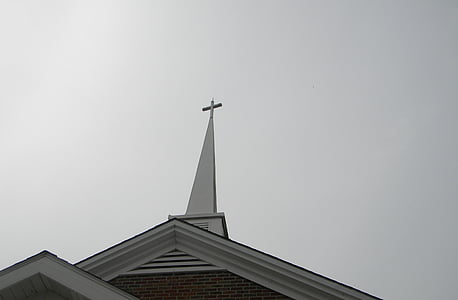Εκκλησία, καμπαναριό, Σταυρός, αρχιτεκτονική, κορυφή, θρησκευτικά, κτίριο