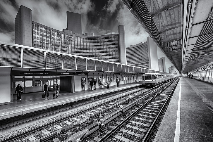 Station, Metro, underground, juna, matkustaa, rautatieasema