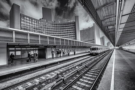 station, Métro, underground, train, voyage, chemin de fer