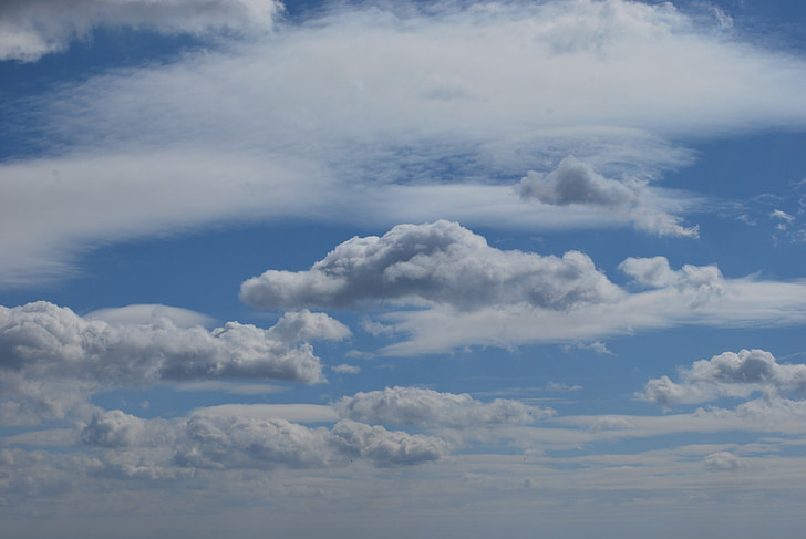 sky, clouds, white