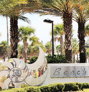 Florida, pláž čas, pláž pešo, Palms, Príroda, turistické, Beach
