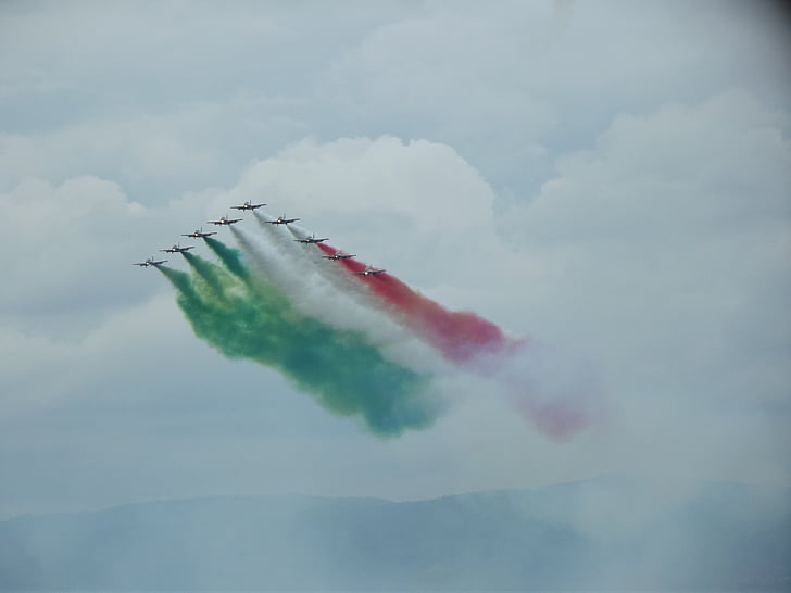 frecce tricolori, fly, aerobatic team