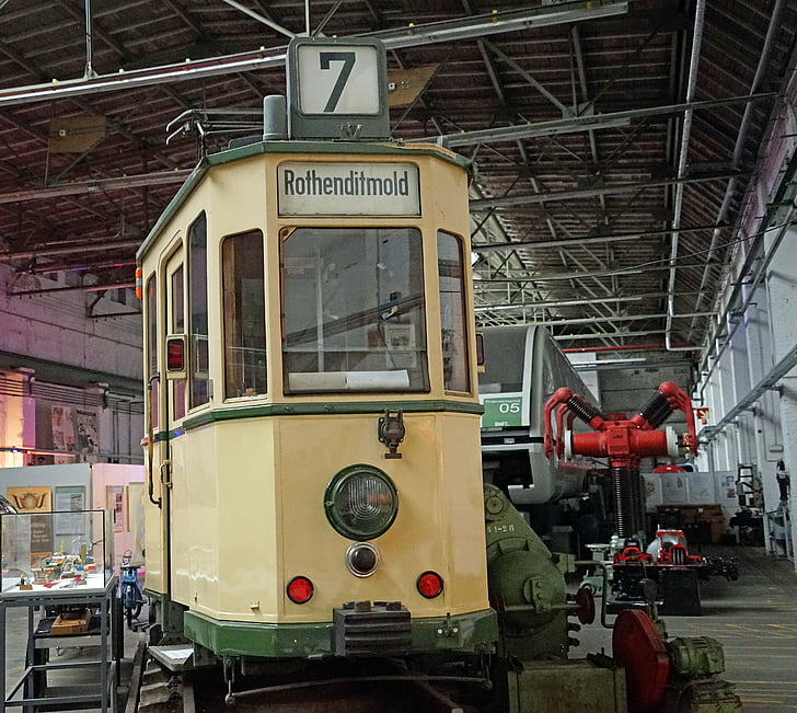 tramvay, Kassel, eski, Müze, teknoloji