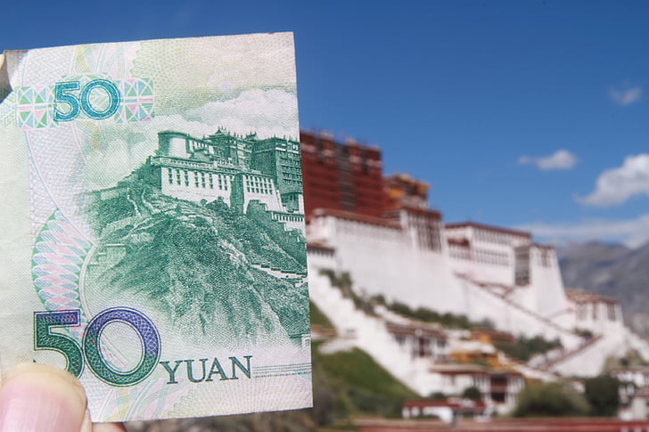 Palatul potala, Renminbi, coincidenta