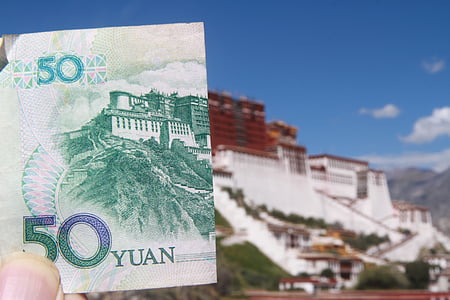 el Palau de potala, Renminbi, coincidència
