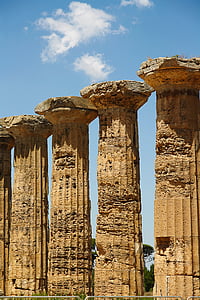 kolonne, Selinunte, Sicilia, helligdager, landskapet, arkitektur, historie