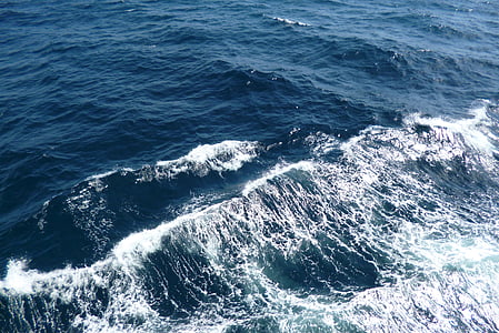 wave, waves, sea, water, blue, nature, atlantic