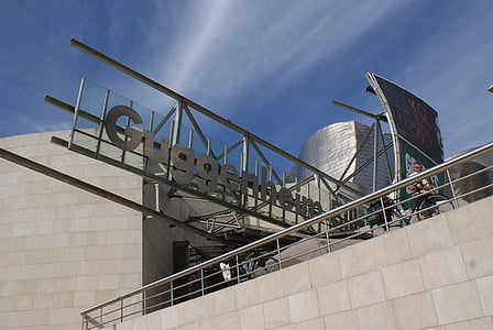 Bilbao, Euskadi, Sky, Múzeum, Vizcaya, Guggenheim, építészet