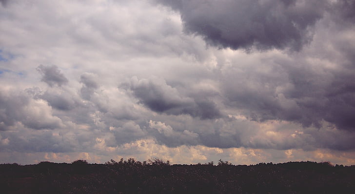 nebo, oblaki, narave, vreme, cloudscape, meteorologija, siva