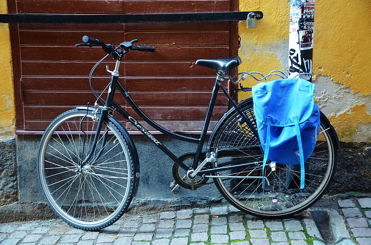 bicicleta, bicicleta, transporte, negro, rueda, velocidad, carretera