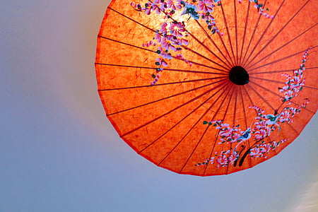 Tailandas, skėtis, Japonija, bangasa, ter, popieriaus skėtis, Umbra