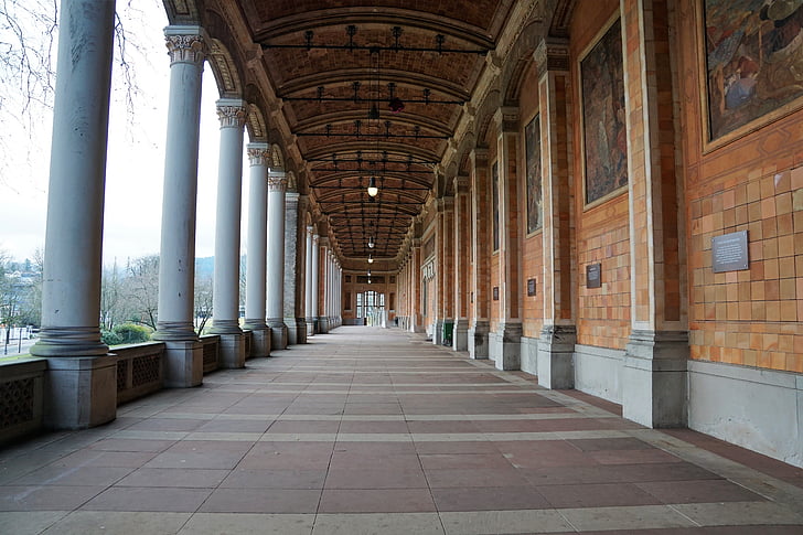 Baden-Baden, pomp kamer, cultuur, gebouw, het platform, antieke, Hall