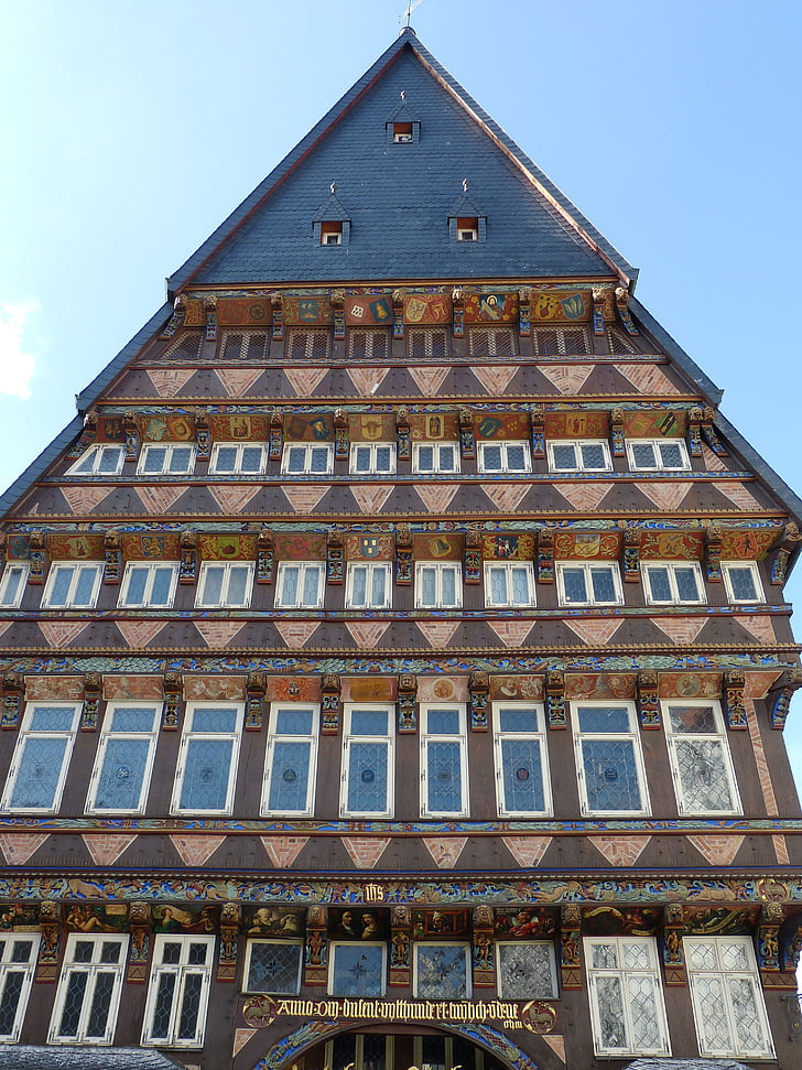 Hildesheim Njemačka, Donja Saska, povijesno, Stari grad, Naslovnica, krovište, fachwerkhaus