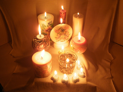espelmes, regal, record, fet a mà