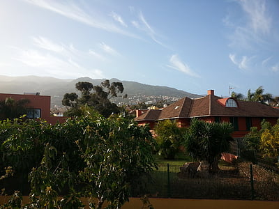 Tenerife, mesto, pogled, strehe, stavb, arhitektura