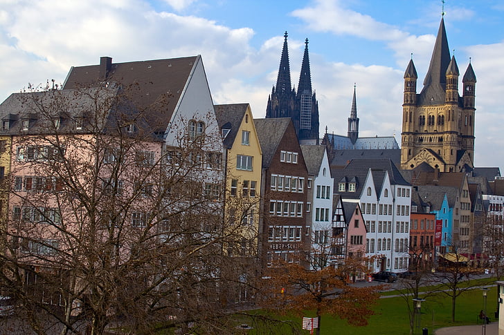 Köln, gamla stan, arkitektur