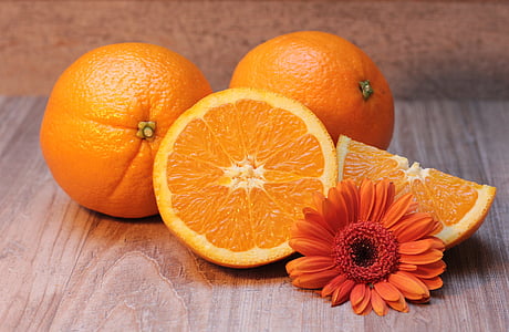 orange, citrusfrugter, frugt, sund, c-vitamin, Frisch, halvdelen