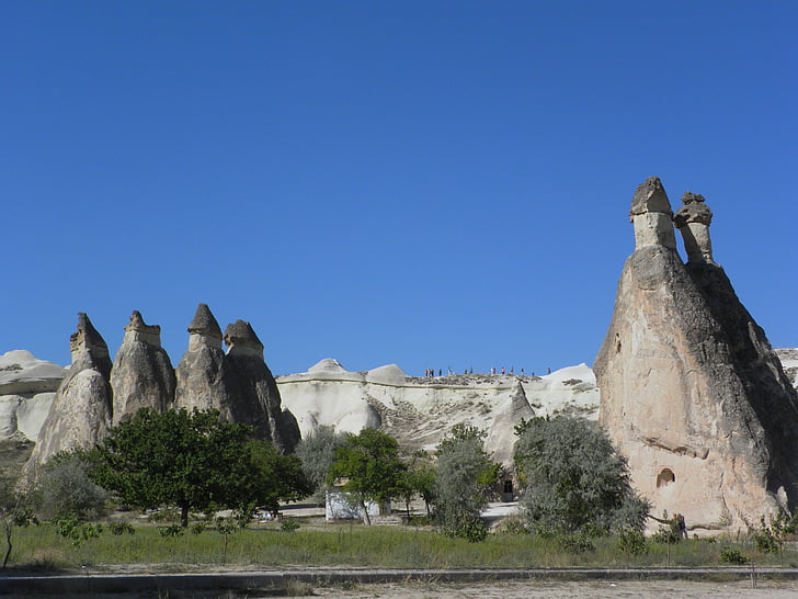 Turkiet, Cappadocia, erosion, tuff, UNESCO, Göreme, fechimneys