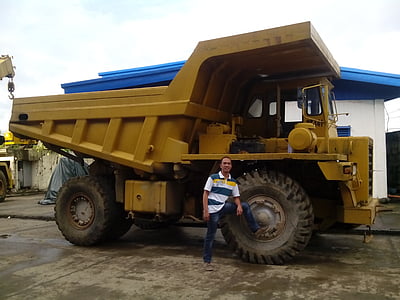 caminhão de descarga, caminhão, mineração, despejo, transporte, veículo, indústria