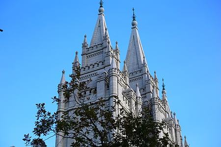 Mormon, Tempel, toren, Mormonisme, kerk, religie, het platform