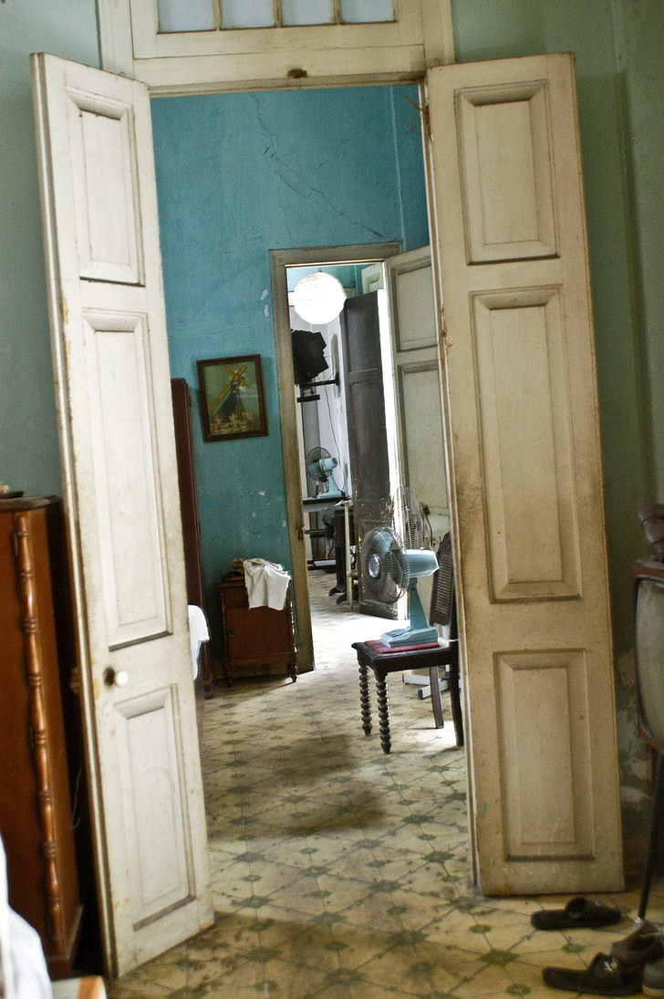 Soledad, plads, hjem, gamle, døren