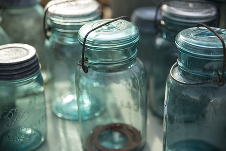 clear, glass, jars, bottles, jar, bottle, laboratory