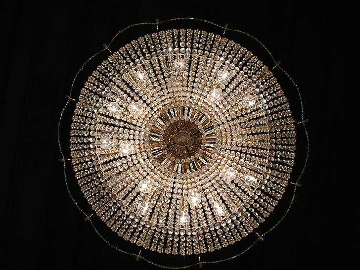 luster, lighting, rotunda, the ceiling of the, light bulbs