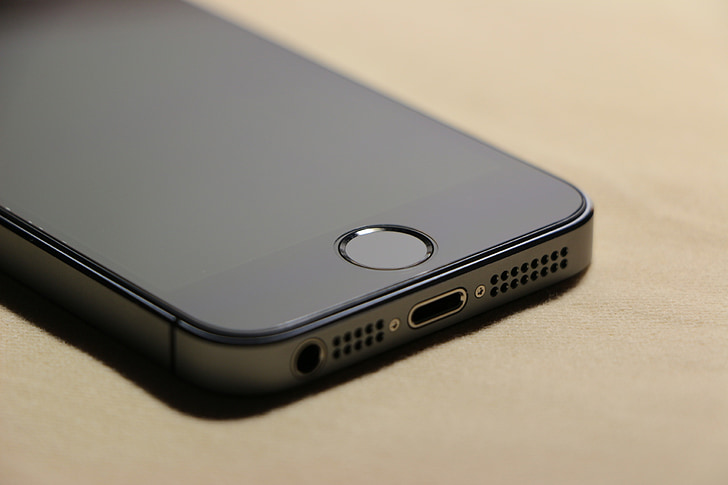 iPhone, 5S, Apple, fotos estáticas teléfono