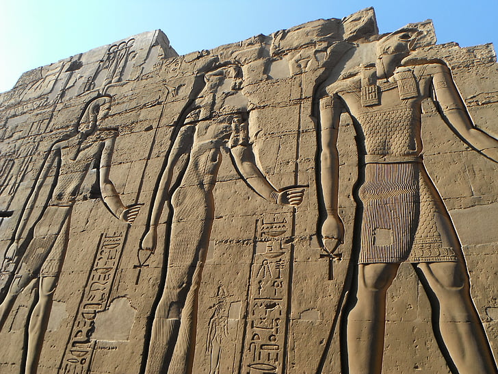 Egipt, Bogowie, Świątynia, Faraon, hieroglify, Luxor - Teb, Kultura Egiptu