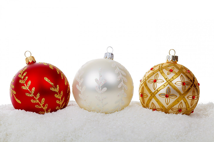 bola de Natal, baubles, celebração, Natal, decoração, vidro, férias