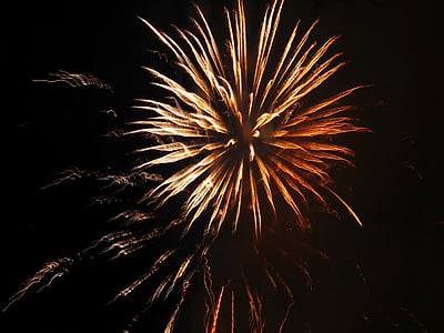 france, festival, light, fireworks, 14 july, nice, night