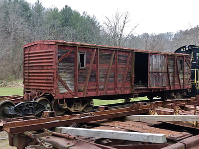 철도, 레일, 기차, 트랙, 펜실베니아, 진흙 투성이, 크릭