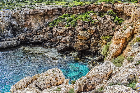penya-segat, l'erosió, Costa, Mar, natura, paisatge, pedra