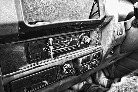 tape recorder, interior, cruiser, transportation, car, inside