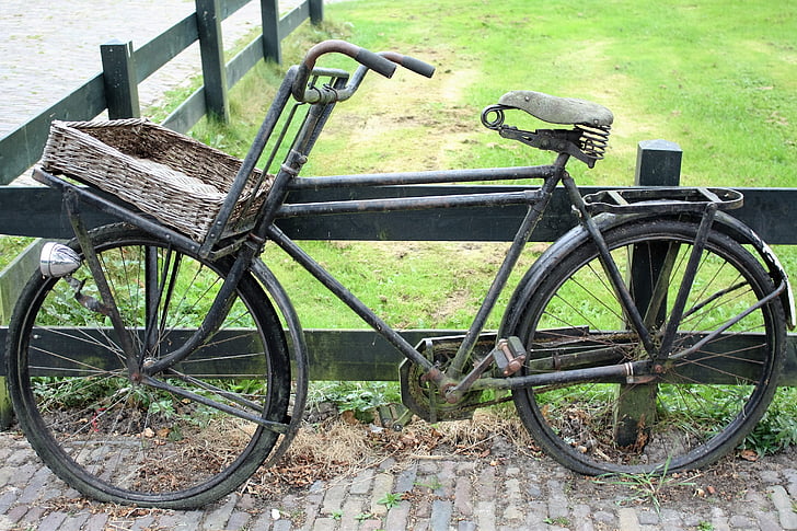 cykel, gamla, Holland
